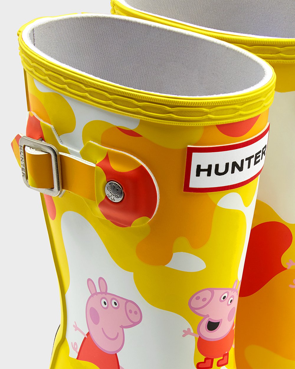 Kids Hunter Original Little Peppa Pig - Rain Boots Yellow - 1052-ZFJTC